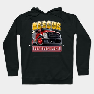 Cartoon Fire Truck Hoodie